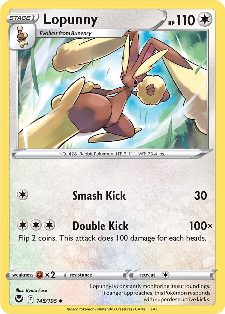Lopunny (145/195) [Sword & Shield: Silver Tempest] | Good Games Cannington