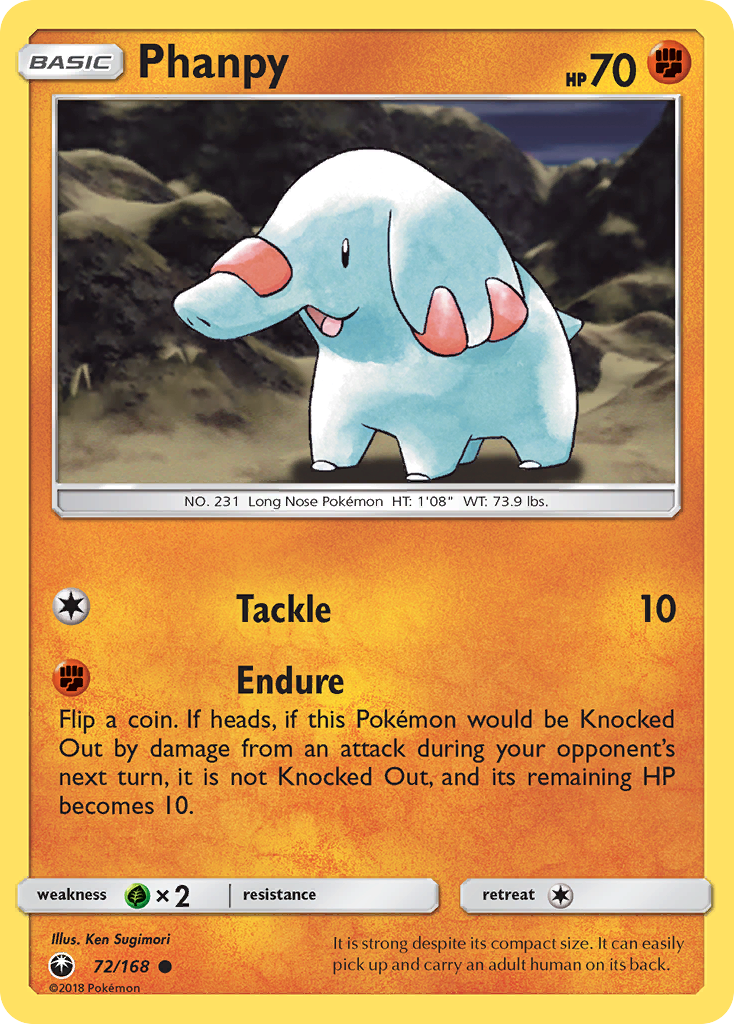 Phanpy (72/168) [Sun & Moon: Celestial Storm] | Good Games Cannington