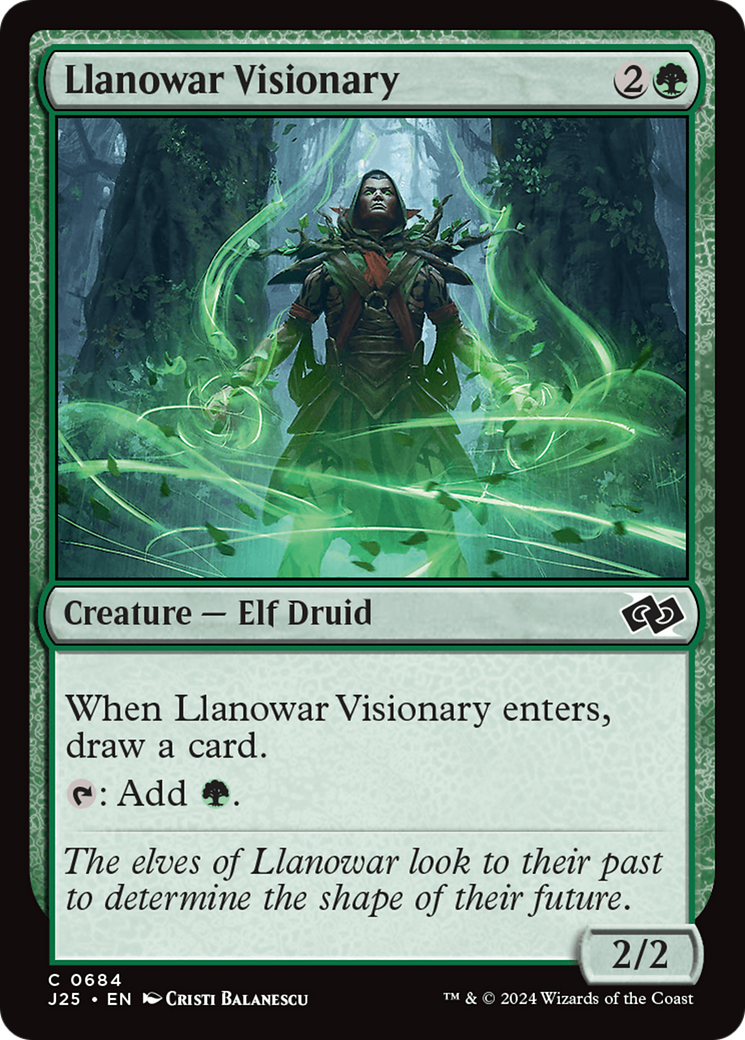 Llanowar Visionary [Foundations Jumpstart] | Good Games Cannington