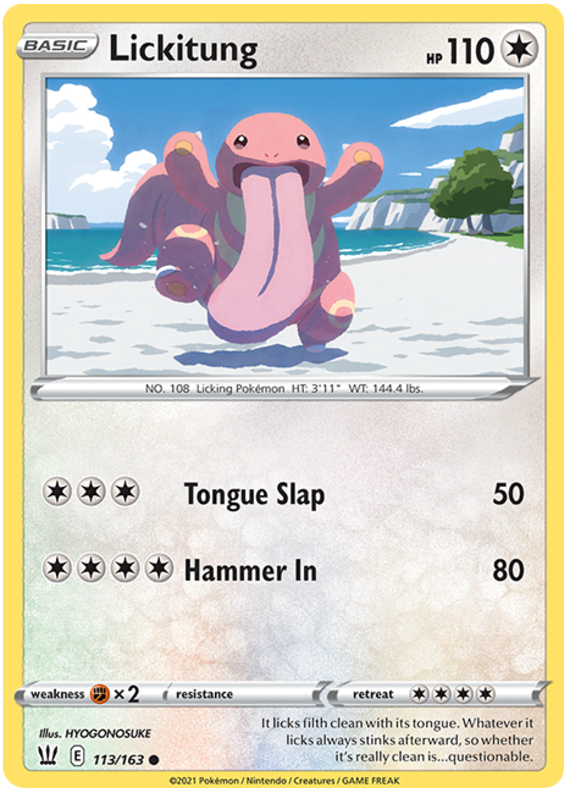 Lickitung (113/163) [Sword & Shield: Battle Styles] | Good Games Cannington