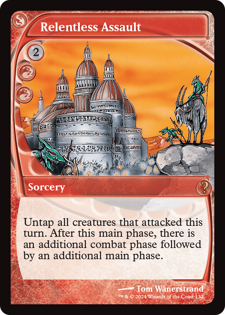 Relentless Assault (Future Sight) [Mystery Booster 2] | Good Games Cannington