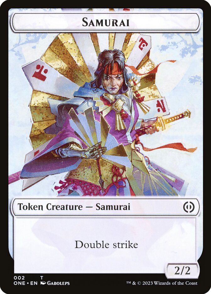 Phyrexian Goblin // Samurai Double-Sided Token [Phyrexia: All Will Be One Tokens] | Good Games Cannington