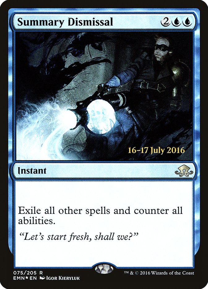 Summary Dismissal [Eldritch Moon Prerelease Promos] | Good Games Cannington