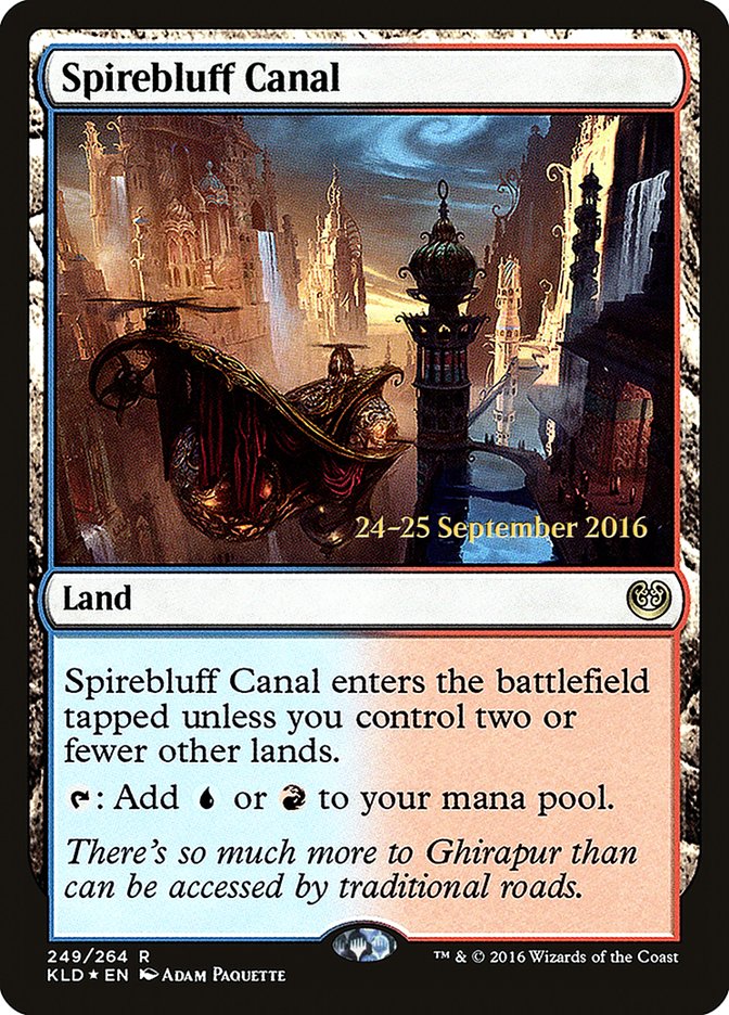 Spirebluff Canal [Kaladesh Prerelease Promos] | Good Games Cannington