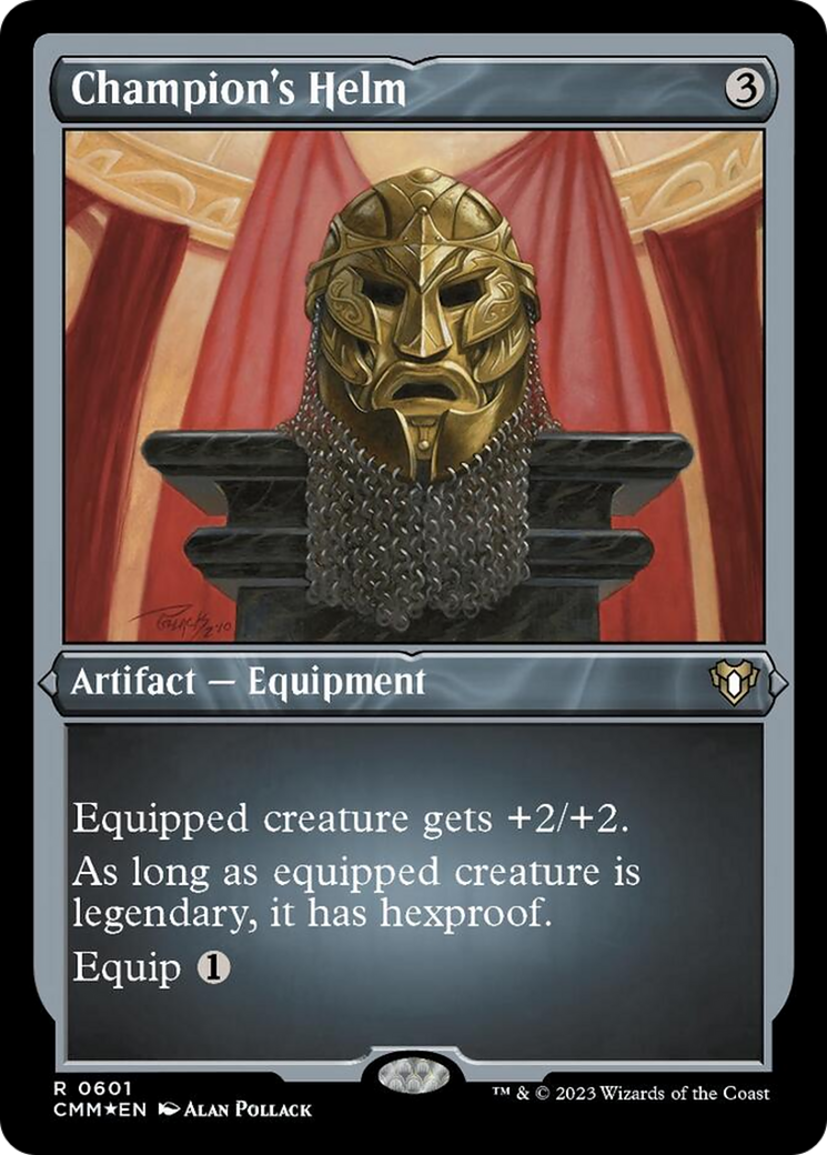 Champion's Helm (Foil Etched) [Commander Masters] | Good Games Cannington