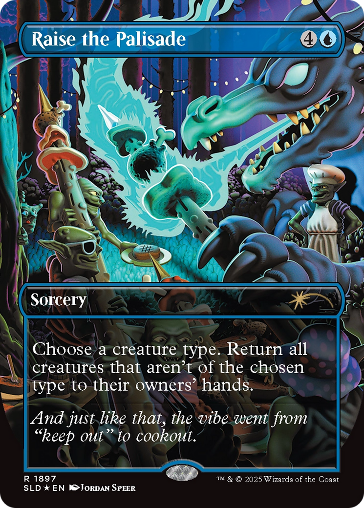 Raise the Palisade (Double Rainbow Foil) [Secret Lair Drop Series] | Good Games Cannington