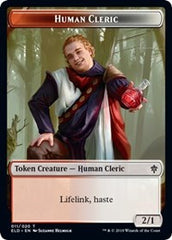 Human Cleric // Food (15) Double-Sided Token [Throne of Eldraine Tokens] | Good Games Cannington