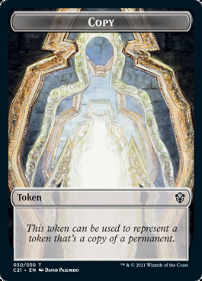 Copy // Fractal Double-Sided Token [Commander 2021 Tokens] | Good Games Cannington