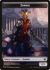Human Soldier // Zombie Double-Sided Token [Theros Beyond Death Tokens] | Good Games Cannington