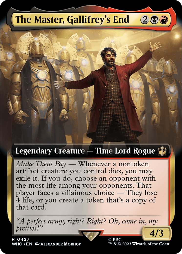 The Master, Gallifrey's End (Extended Art) [Doctor Who] | Good Games Cannington