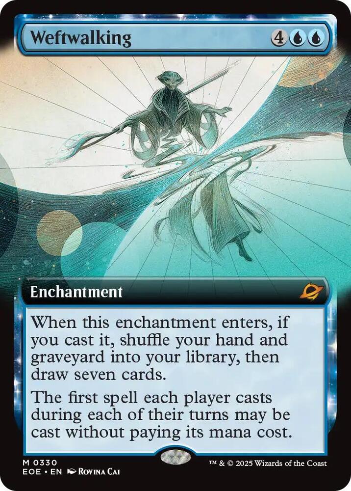 Weftwalking Extended Art 330 (Edge of Eternities)  - Foil | Good Games Cannington
