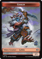 Dog // Goblin Double-Sided Token [Tarkir: Dragonstorm Commander Tokens] | Good Games Cannington