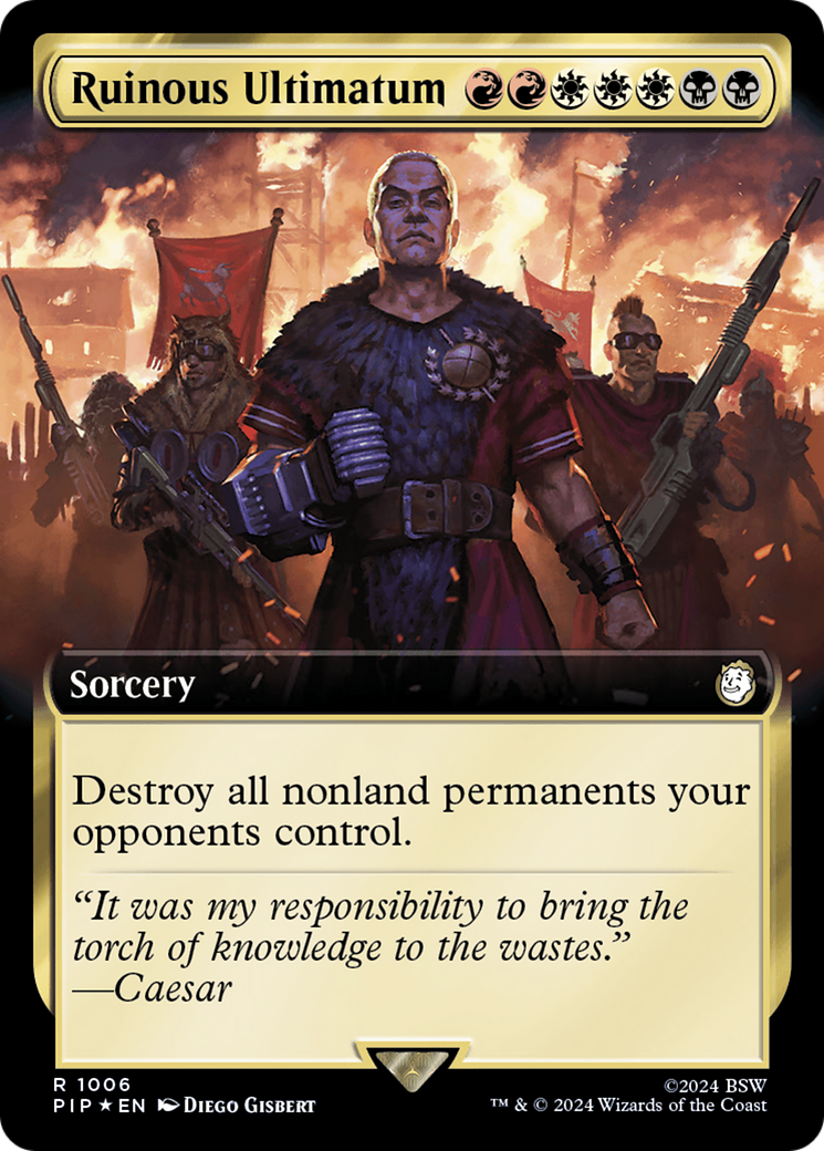 Ruinous Ultimatum (Extended Art) (Surge Foil) [Fallout] | Good Games Cannington