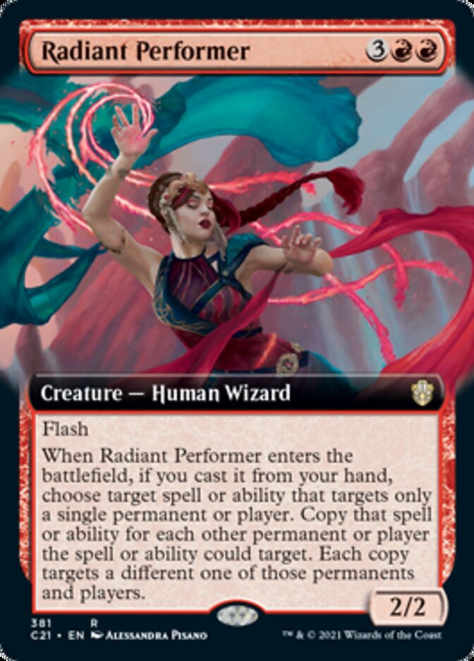 Radiant Performer (Extended Art) [Commander 2021] | Good Games Cannington
