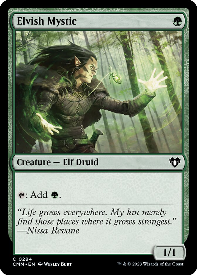 Elvish Mystic 284/451 (Commander Masters)  | Good Games Cannington