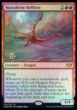 Manaform Hellkite [Innistrad: Crimson Vow Prerelease Promos] | Good Games Cannington