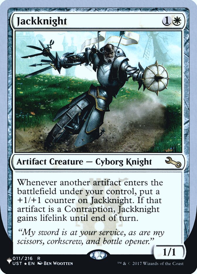 Jackknight (Unfinity Foil Edition) [The List] | Good Games Cannington