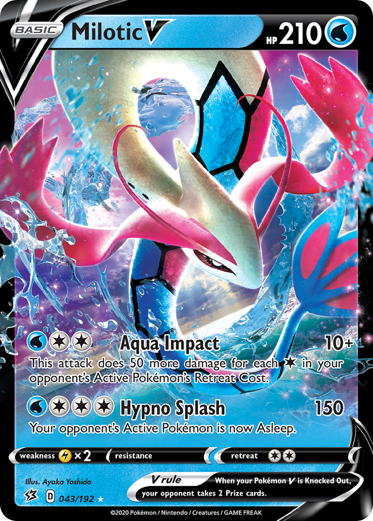 Milotic V (043/192) [Sword & Shield: Rebel Clash] | Good Games Cannington