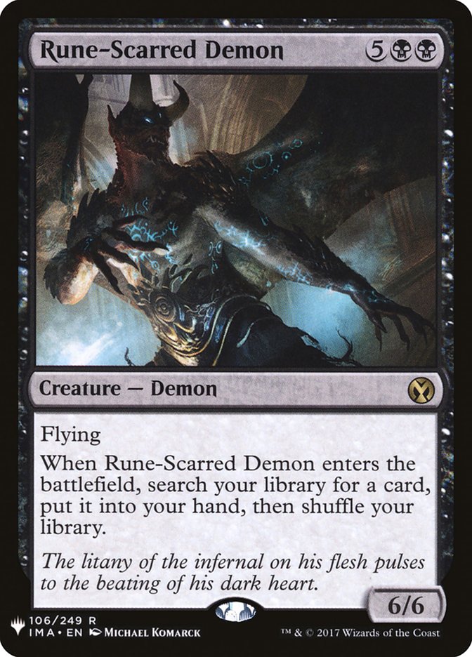 Rune-Scarred Demon [Mystery Booster] | Good Games Cannington