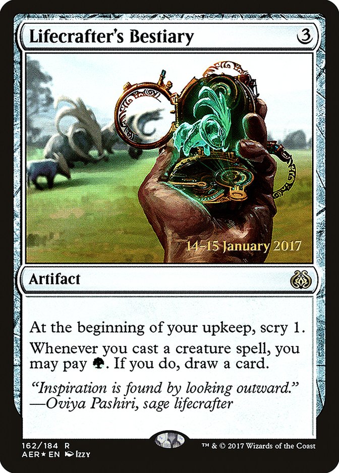 Lifecrafter's Bestiary [Aether Revolt Prerelease Promos] | Good Games Cannington