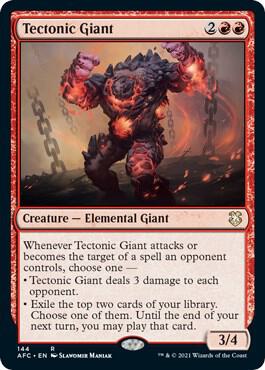 Tectonic Giant 144/62 (Commander: Adventures in the Forgotten Realms)  | Good Games Cannington