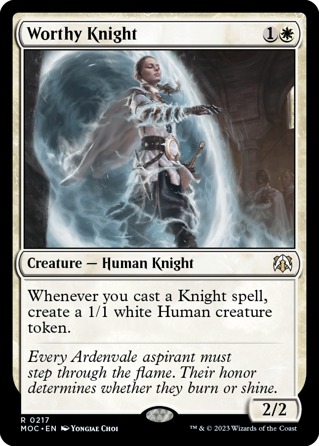 Worthy Knight [March of the Machine Commander] | Good Games Cannington