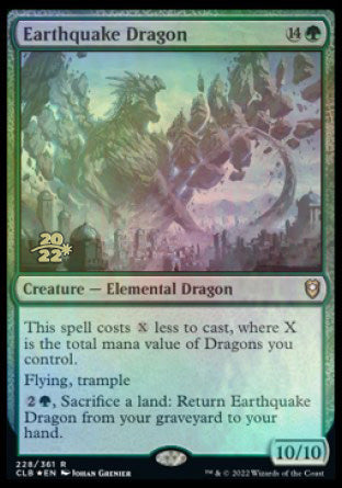 Earthquake Dragon [Commander Legends: Battle for Baldur's Gate Prerelease Promos] | Good Games Cannington