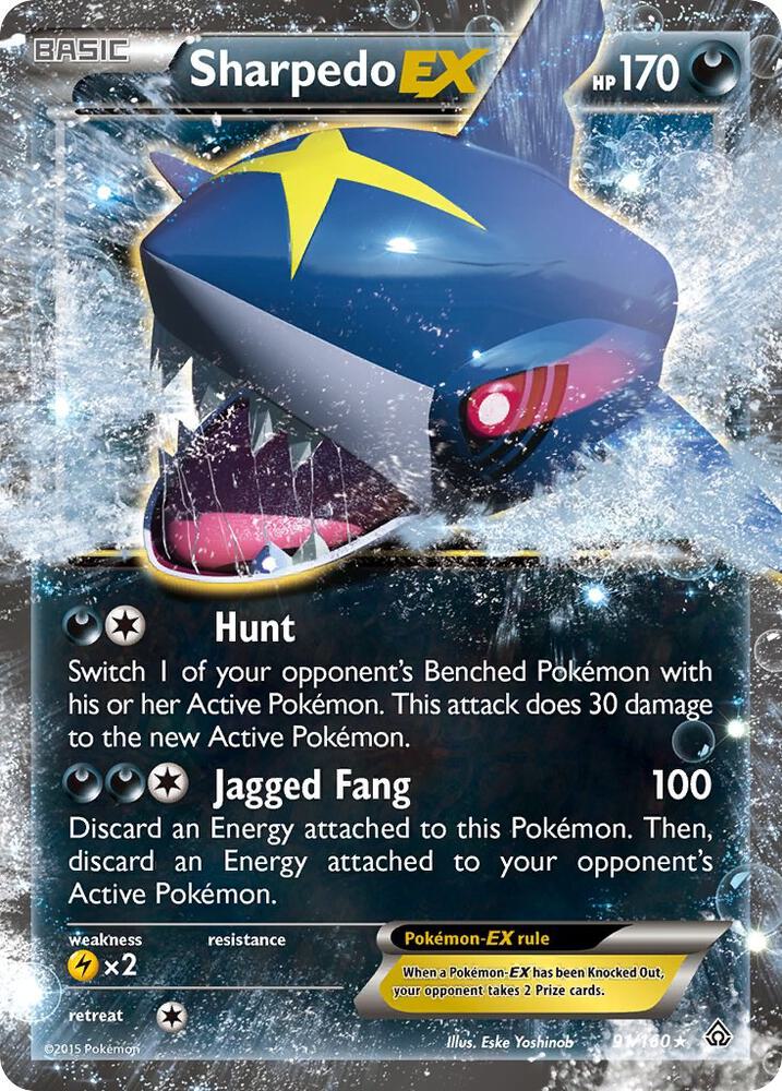 Sharpedo EX 91/160 (XY - Primal Clash)  - Holofoil | Good Games Cannington