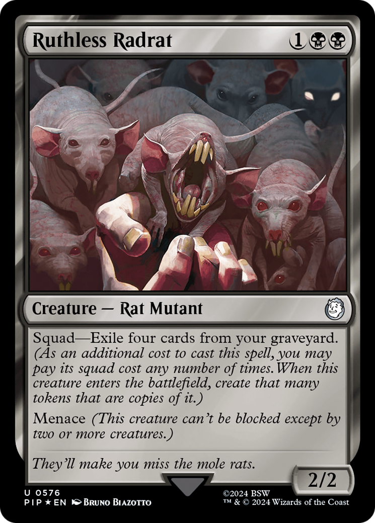 Ruthless Radrat (Surge Foil) [Fallout] | Good Games Cannington