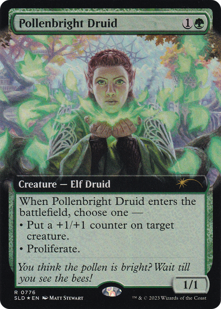 Pollenbright Druid (Extended Art) [Secret Lair Drop Series] | Good Games Cannington