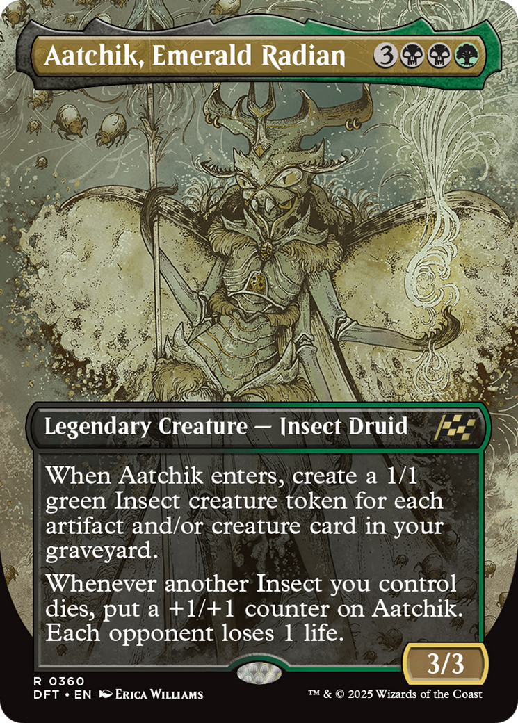 Aatchik, Emerald Radian (Borderless) [Aetherdrift] | Good Games Cannington