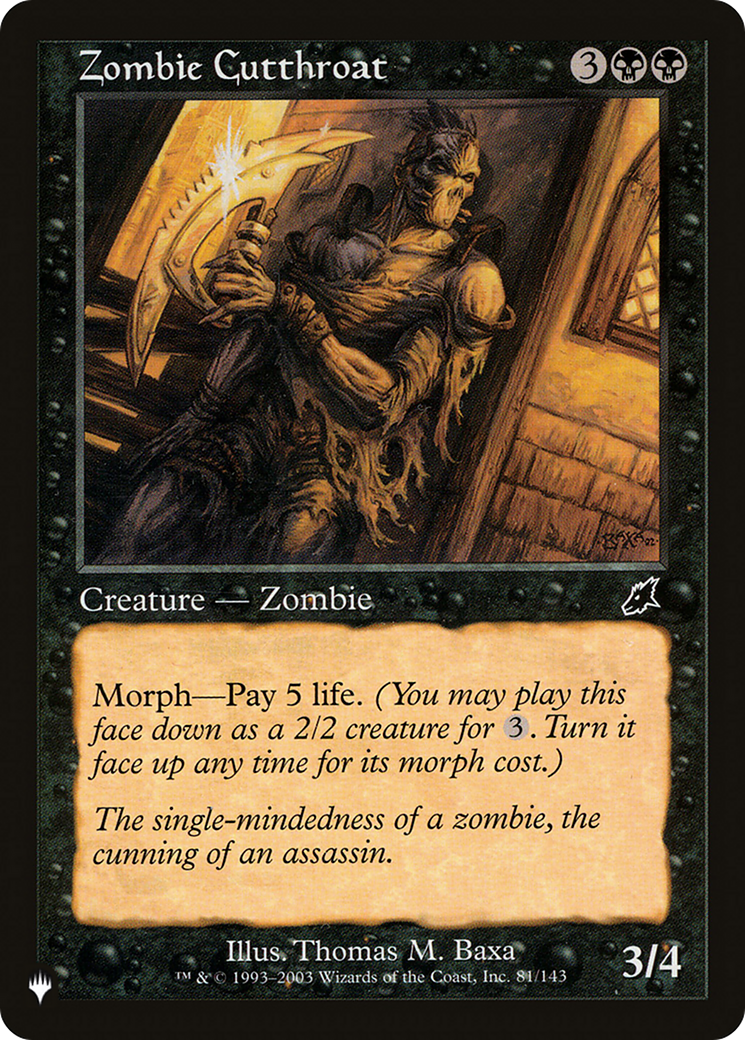 Zombie Cutthroat [The List] | Good Games Cannington