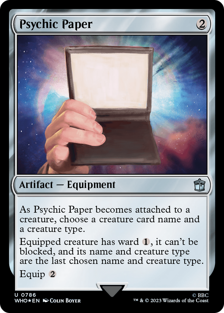 Psychic Paper (Surge Foil) [Doctor Who] | Good Games Cannington