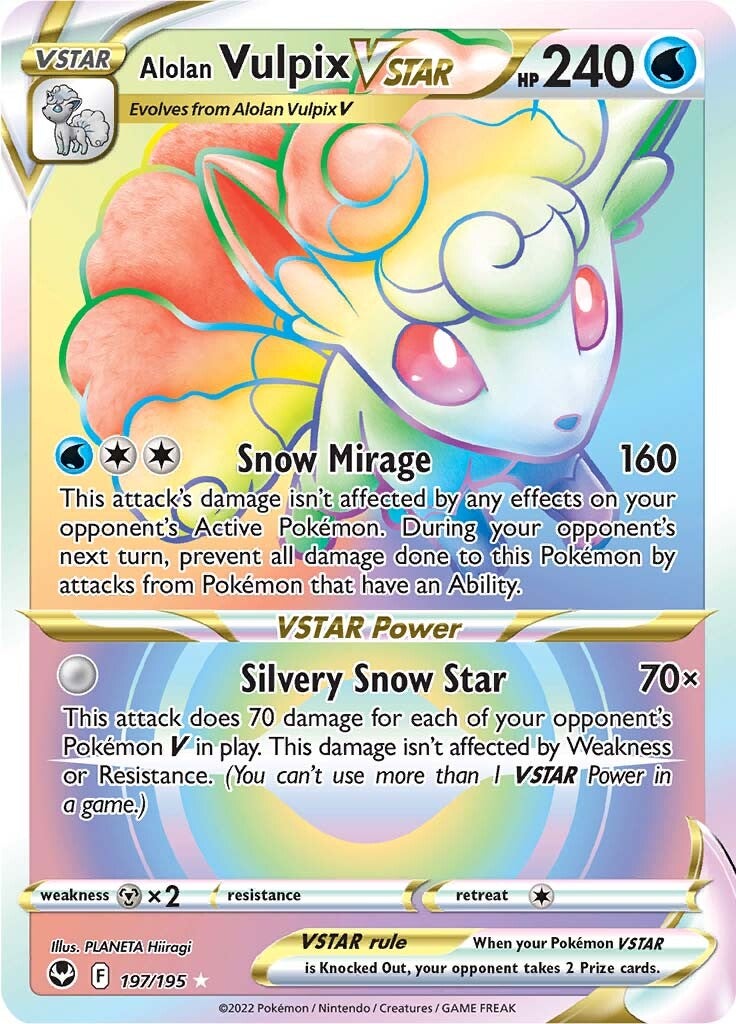 Alolan Vulpix VSTAR (197/195) [Sword & Shield: Silver Tempest] | Good Games Cannington
