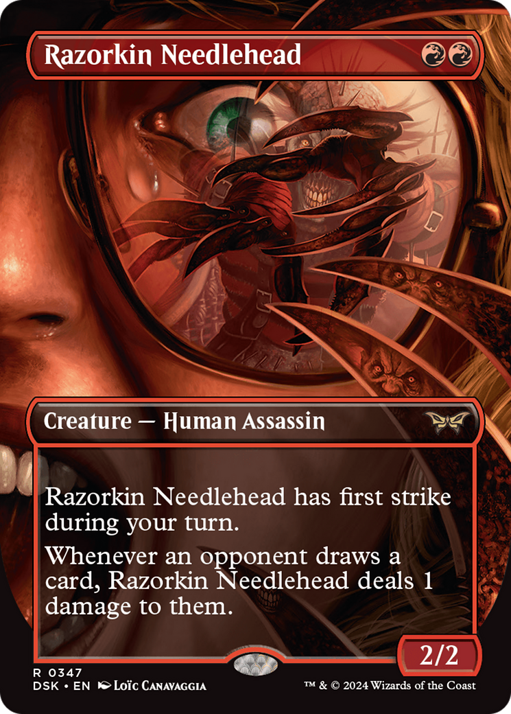 Razorkin Needlehead (Borderless) [Duskmourn: House of Horror] | Good Games Cannington
