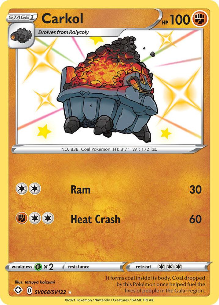 Carkol SV068/SV122 (Shining Fates: Shiny Vault)  - Holofoil | Good Games Cannington
