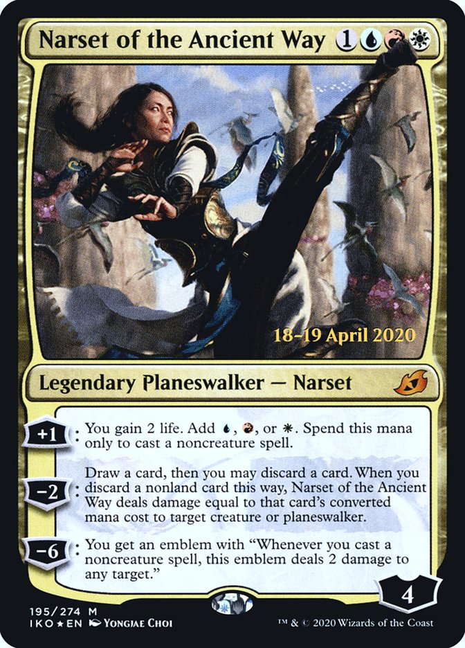 Narset of the Ancient Way [Ikoria: Lair of Behemoths Prerelease Promos] | Good Games Cannington