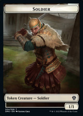 Soldier // Powerstone Double-Sided Token [Dominaria United Tokens] | Good Games Cannington