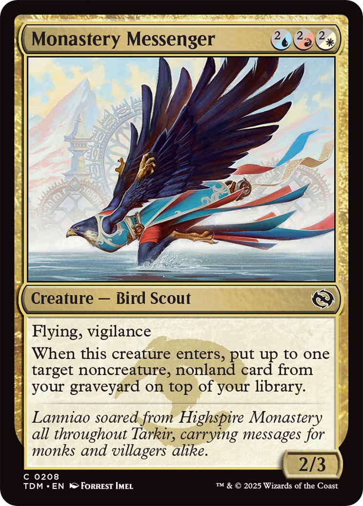 Monastery Messenger [Tarkir: Dragonstorm] | Good Games Cannington