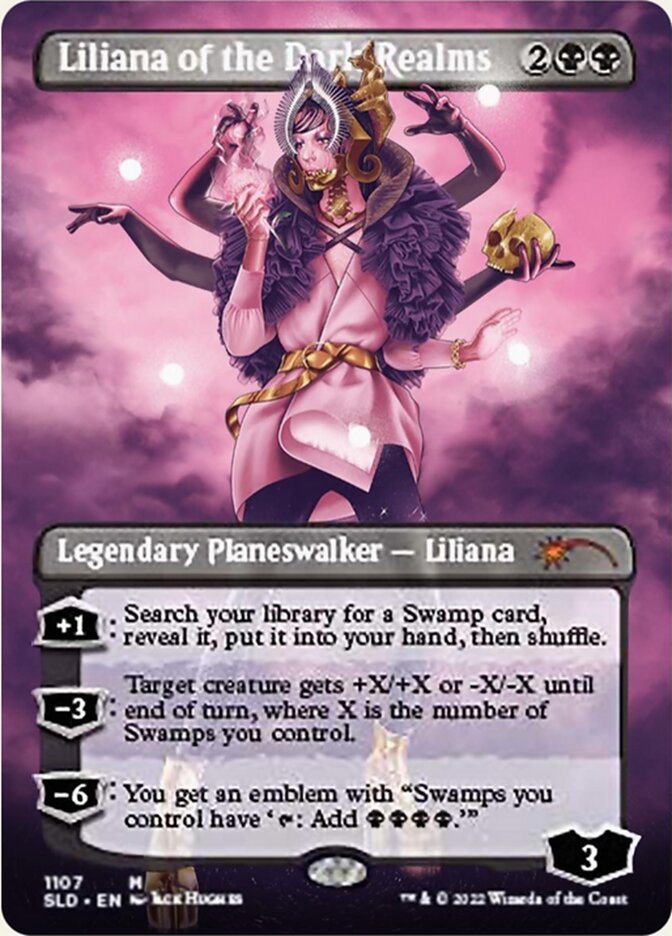 Liliana of the Dark Realms (Borderless) [Secret Lair Drop Series] | Good Games Cannington