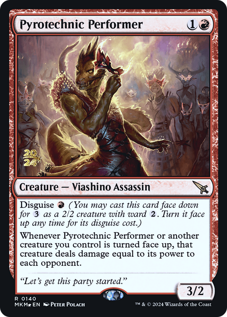 Pyrotechnic Performer [Murders at Karlov Manor Prerelease Promos] | Good Games Cannington