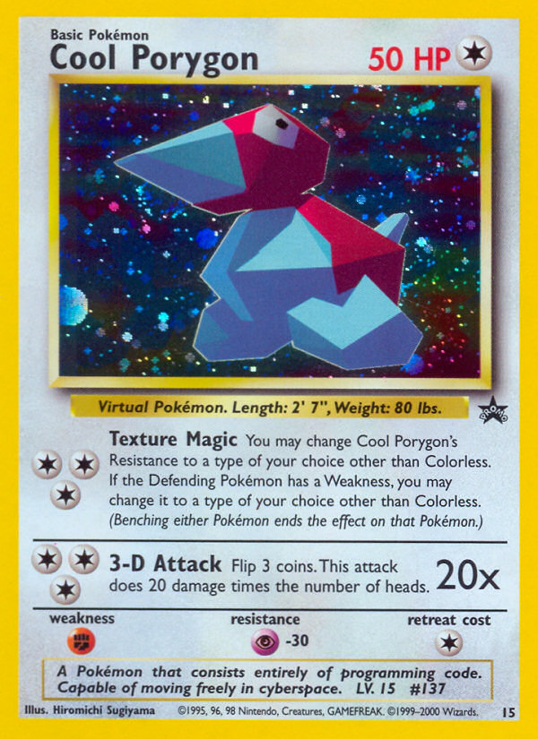 Cool Porygon (15) [Wizards of the Coast: Black Star Promos] | Good Games Cannington