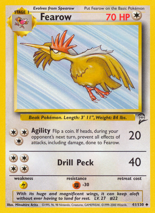 Fearow (41/130) [Base Set 2] | Good Games Cannington