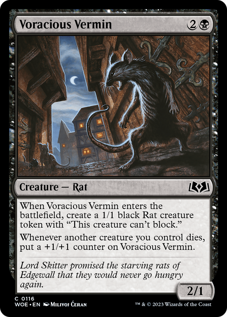 Voracious Vermin [Wilds of Eldraine] | Good Games Cannington