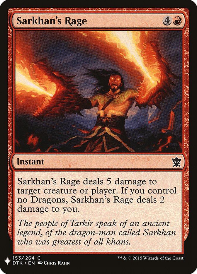 Sarkhan's Rage [Mystery Booster] | Good Games Cannington
