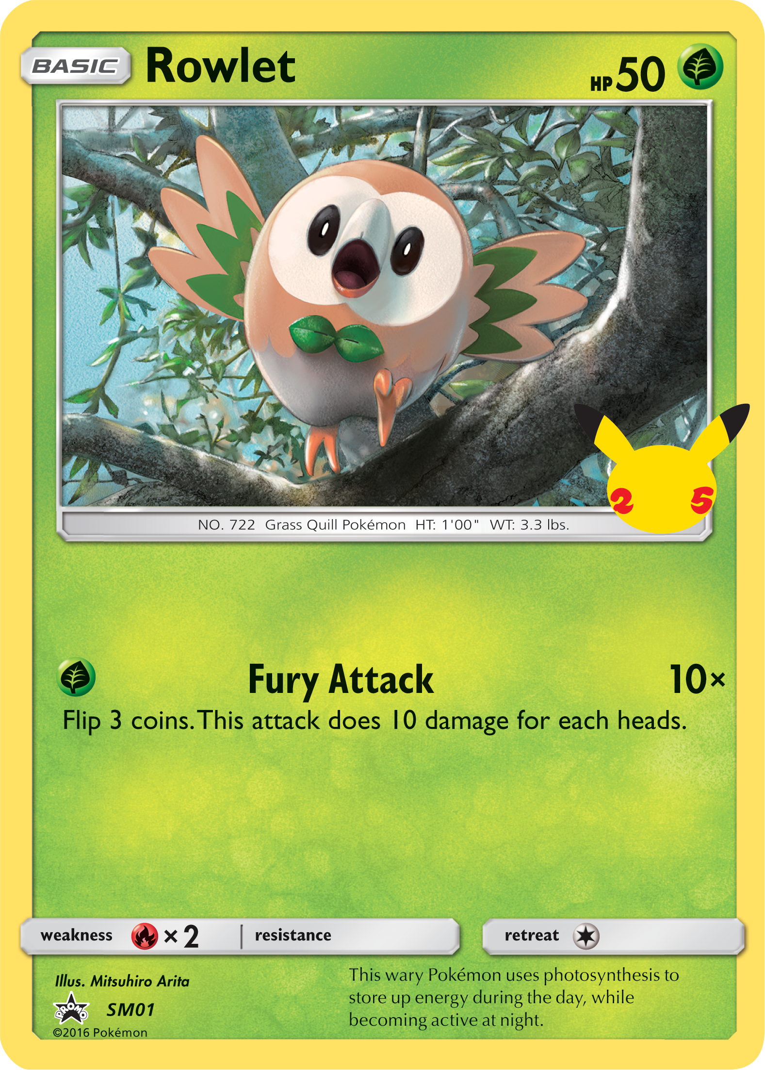 Rowlet (SM01) (Jumbo Card) [First Partner Pack] | Good Games Cannington
