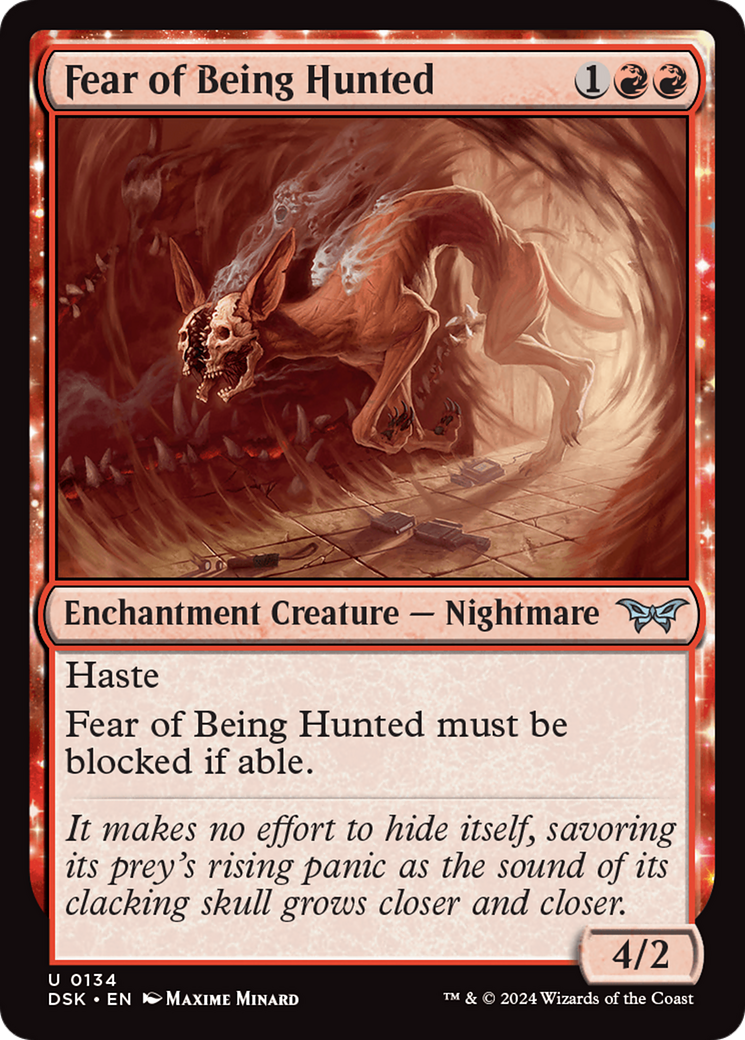 Fear of Being Hunted [Duskmourn: House of Horror] | Good Games Cannington