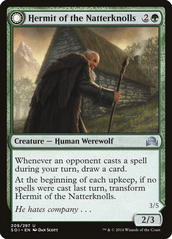 Hermit of the Natterknolls 209 (Shadows over Innistrad)  - Foil | Good Games Cannington