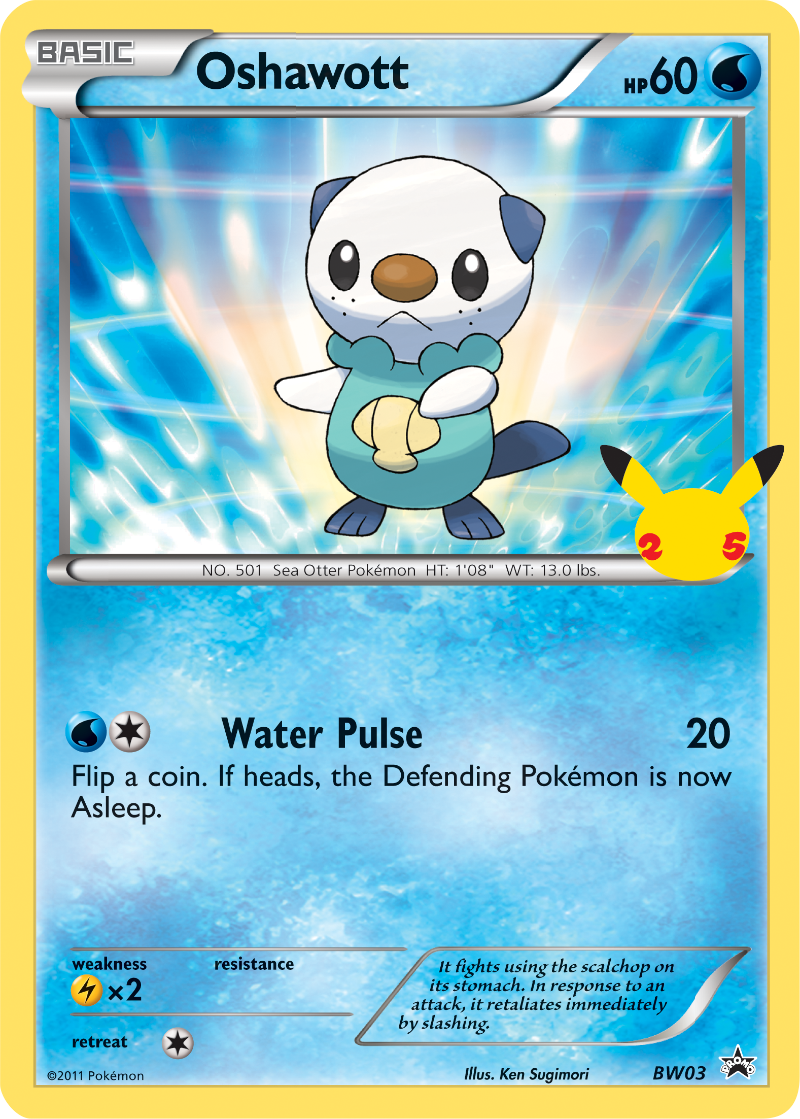 Oshawott (BW03) (Jumbo Card) [First Partner Pack] | Good Games Cannington