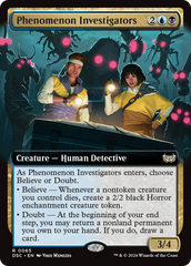 Phenomenon Investigators (Extended Art) [Duskmourn: House of Horror Commander] | Good Games Cannington
